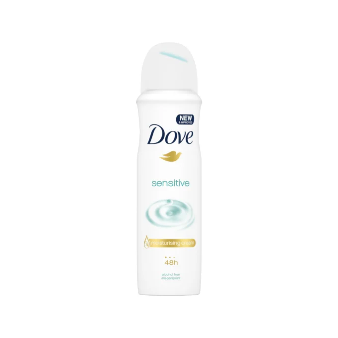 Gentle DOVE DEO SPRAY is gentle on the skin, making it suitable for daily use
