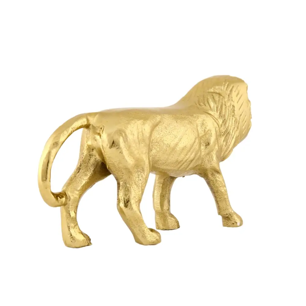 Manufacturer and Supplier Aluminum Lion Shape Sculpture Figurine For Home and Office Best for Gift Handmade Figurine Statue