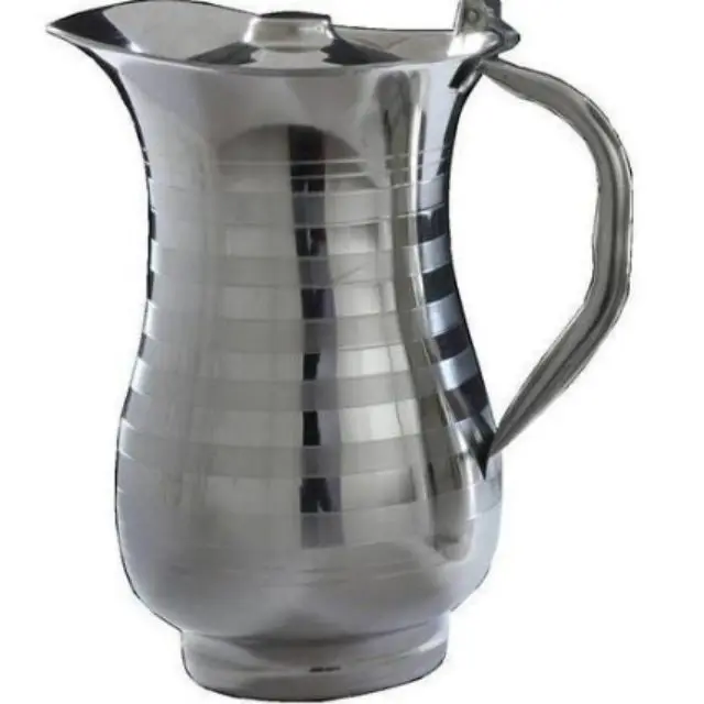 Stainless Steel  3.5L Classic  Drinking Jug With Lid and Handle Carafe Jug Beverage Pitcher