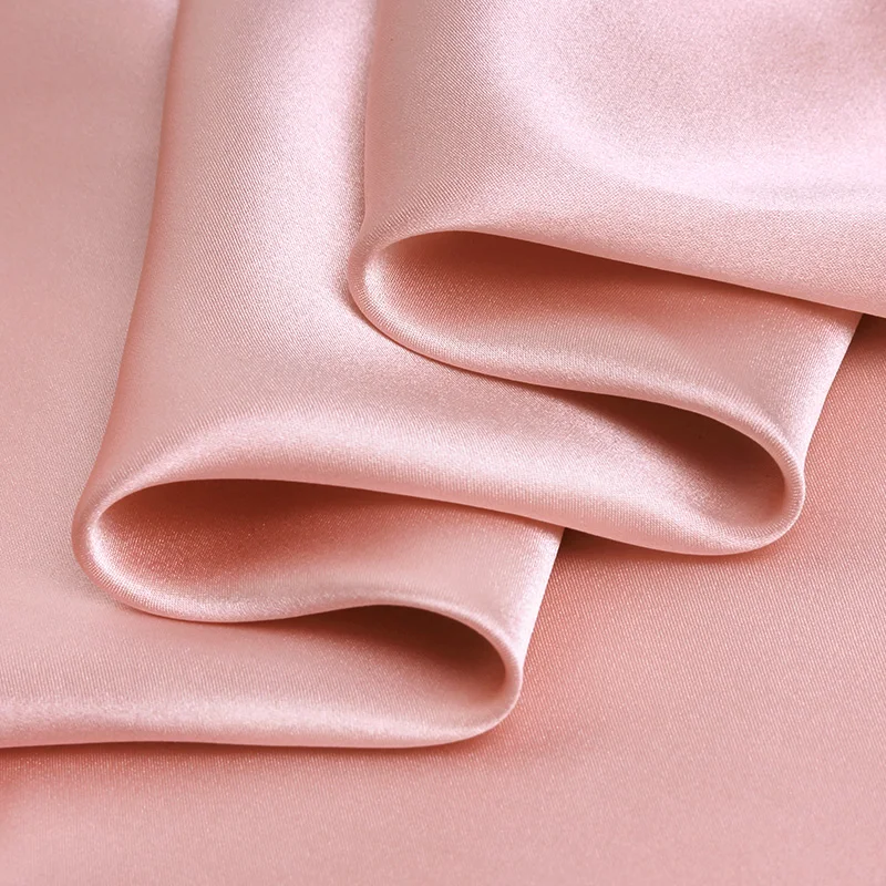 16 Momme 114cm width Mulberry Silk Fabric, Natural Silk Fabric, Silk Fabric Charmeuse with OEKO-TEX100 Deep Pink No.20 Color