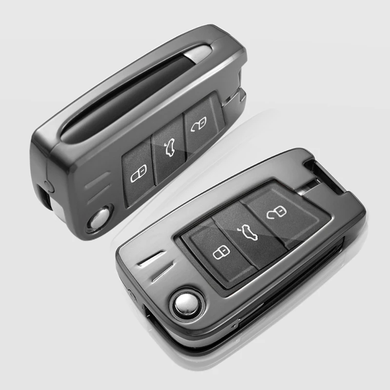 New style zinc alloy key chain luxury leather car keychain case for volkswagen polo golf 4 5 6 7 mk4 mk5 mk6 mk7 accessories