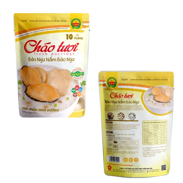 Best Quality Good Price Abalone & Oyster Mushrooms Fresh Porridge Top Asian Supplier ISO Natural Color Ready To Eat Pack In Bag