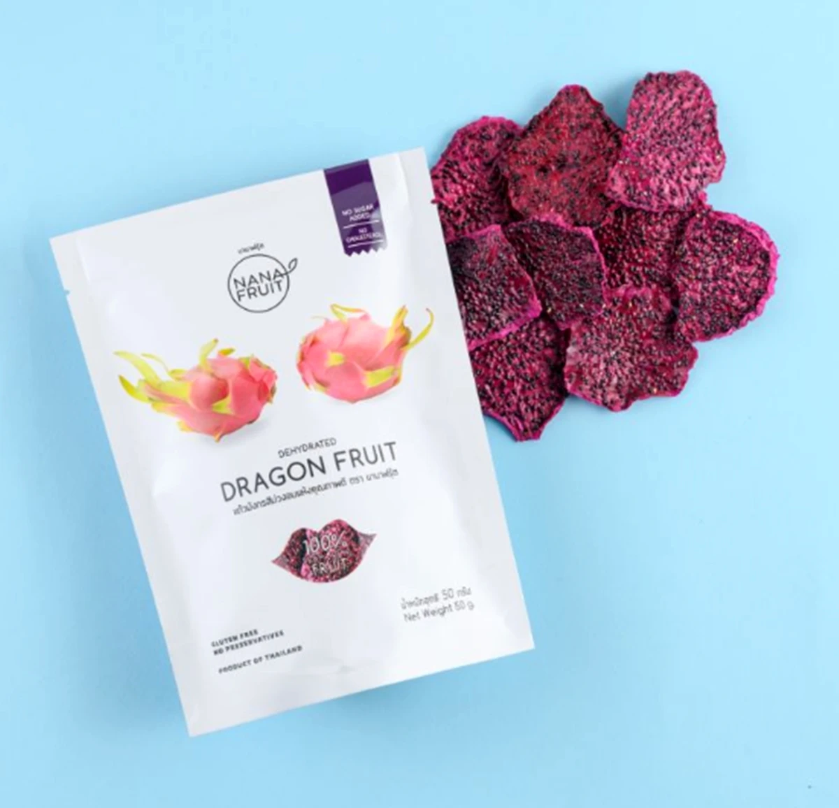 Dried Fruits Dehydrated Dragon Fruit Best Selling Grade AA Sliced Dry Dragon 100% Natural Premium Product of Thailand
