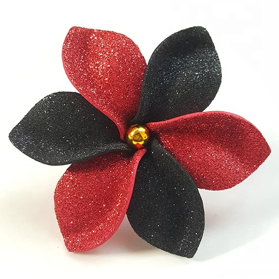 Best seller good quality Handcraft Handmade artificial tahitian foam flower with special tattoo and color pattern