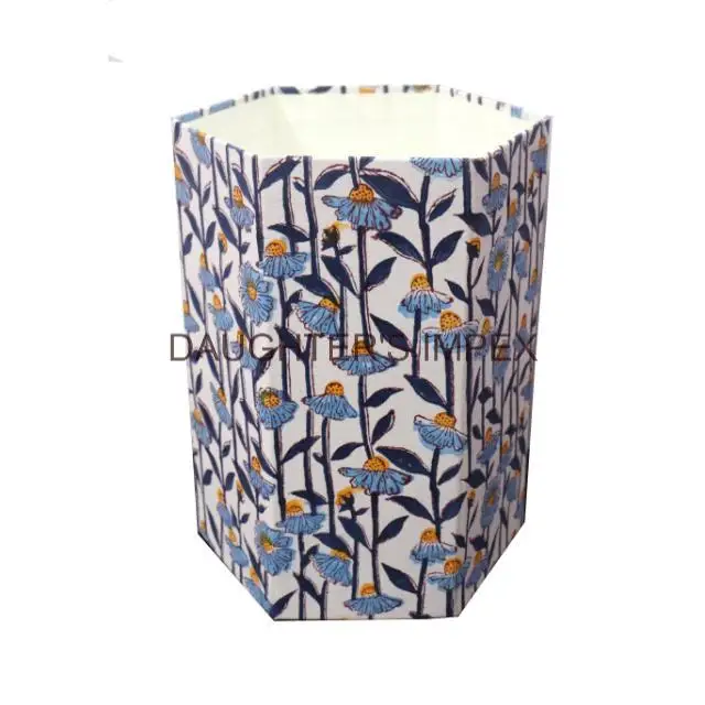 Beautiful Handmade Waste Paper Bin Home Living Gift Trash Can Office Use Study Room Dustbin Custom Paper Bin Personalized Gift
