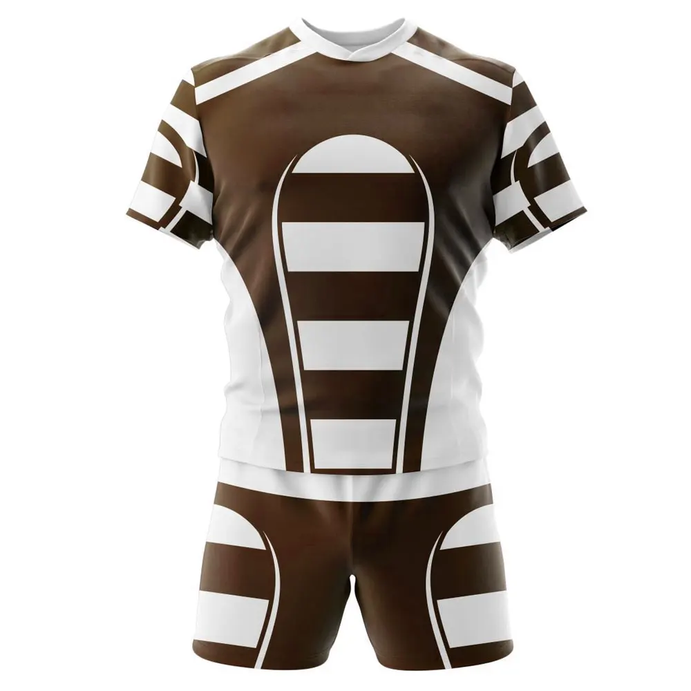 Top Quality Latest Best Training Wear Men Sublimated Team Wear Rugby Uniform / Wholesale Rugby Jersey With Shorts Uniform Sets