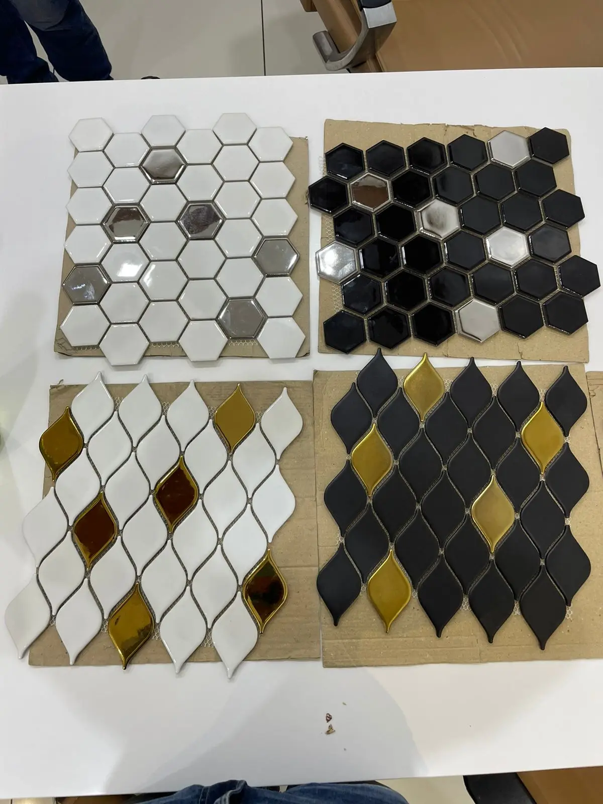 Porcelain Mosaic Tile Glossy/Matt in Hexagonal Square Lantern Fish Scale etc for Wall Kitchen Backsplash swimming pool