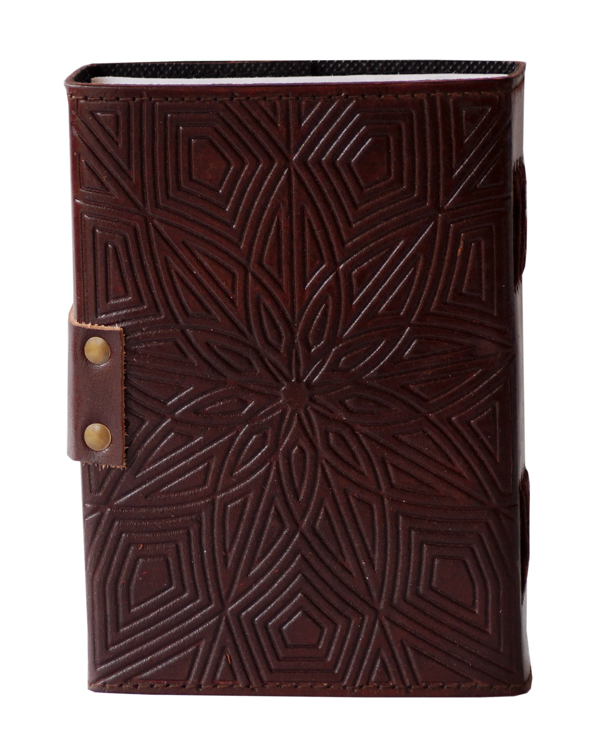 Vintage Customizable Hardcover Leather Journal with Custom Printing Handmade Notebook Daily Notepad