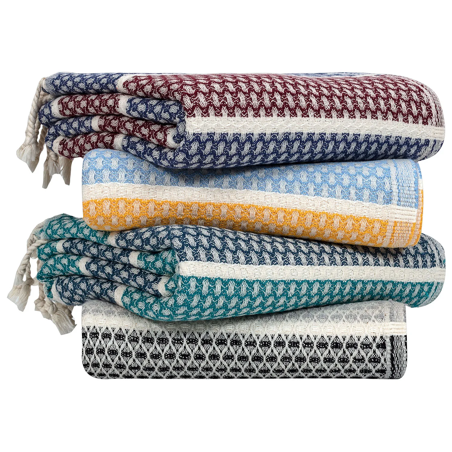 Hiera Turkish Hammam Towel Peshtemal Towel  Wholesale Pestemal 100% Cotton Beach Towel for Sauna