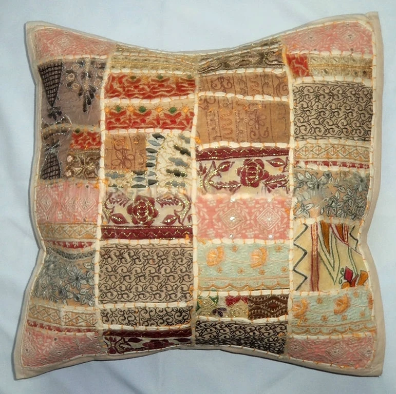 High Quality Handicraft Handmade Cushion Cover Linen Pillow Cover 100%Cotton Macrame Stylish Cushion from India