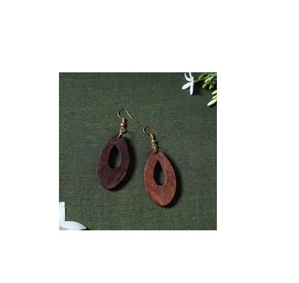Jewelry Fashion wood earring round Women Boho Tassel Earrings and handmade use for hot sale product