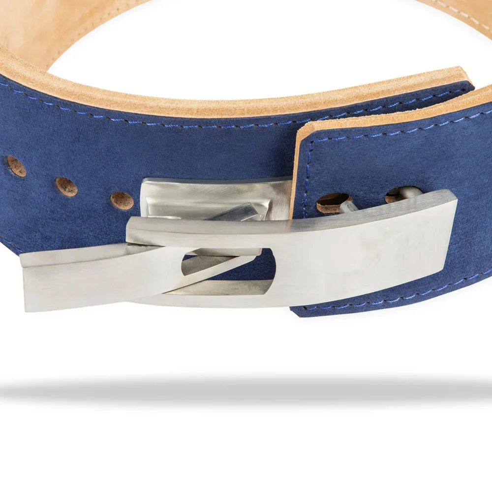 SAAR INDUSTRIES Lever Powerlifting Belt (13mm) Navy 100% Original Cowhide Leather Back Support Fitness Safety Brand New Belt