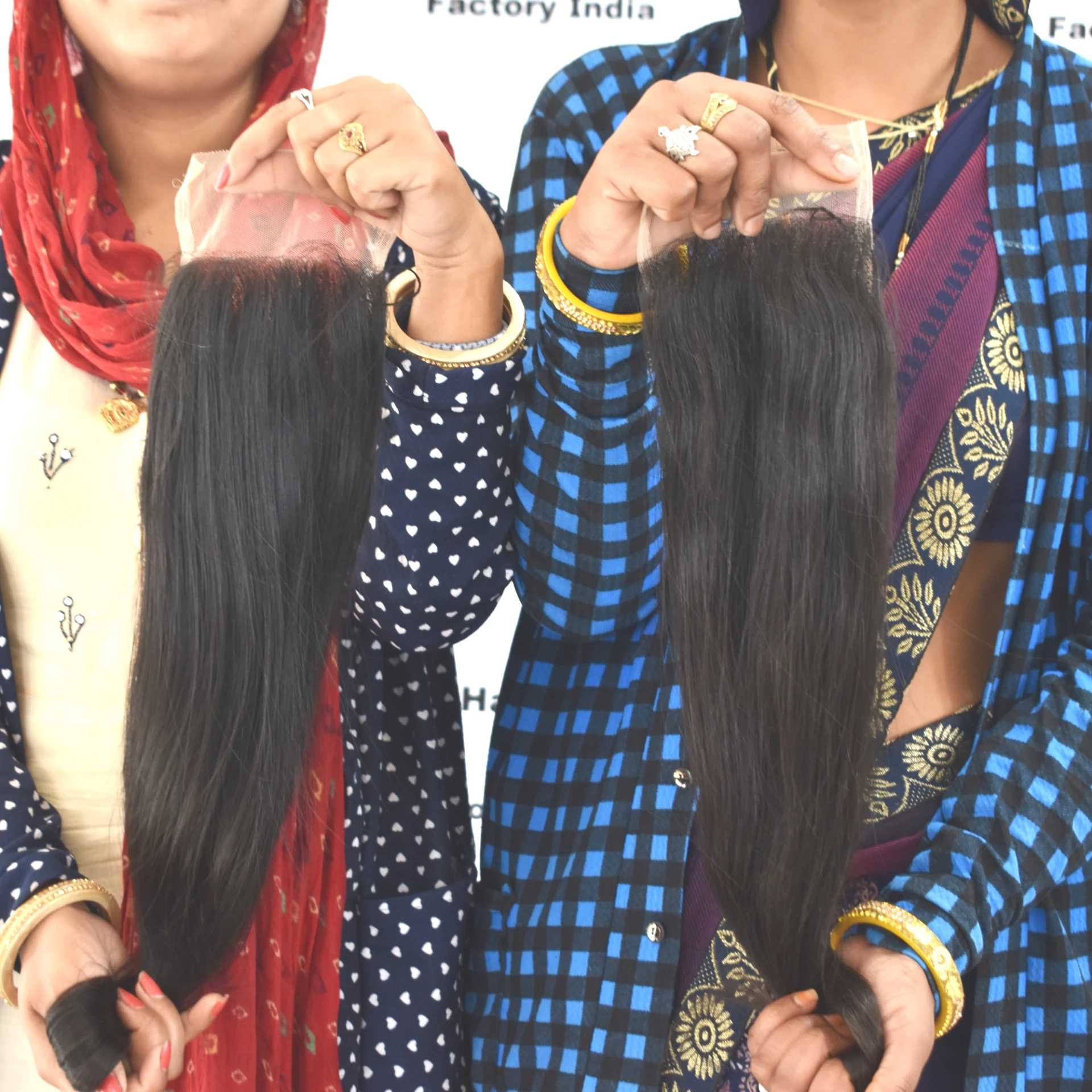 100% Natural Straight 4*4 Transparent Lace Closure Unprocessed raw virgin Malaysian Human Hair