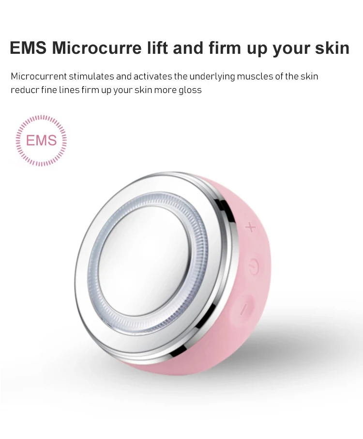 Electric Silicone Facial Cleaning Brush Massage Tender Skin Beauty LED Introduction Instrument