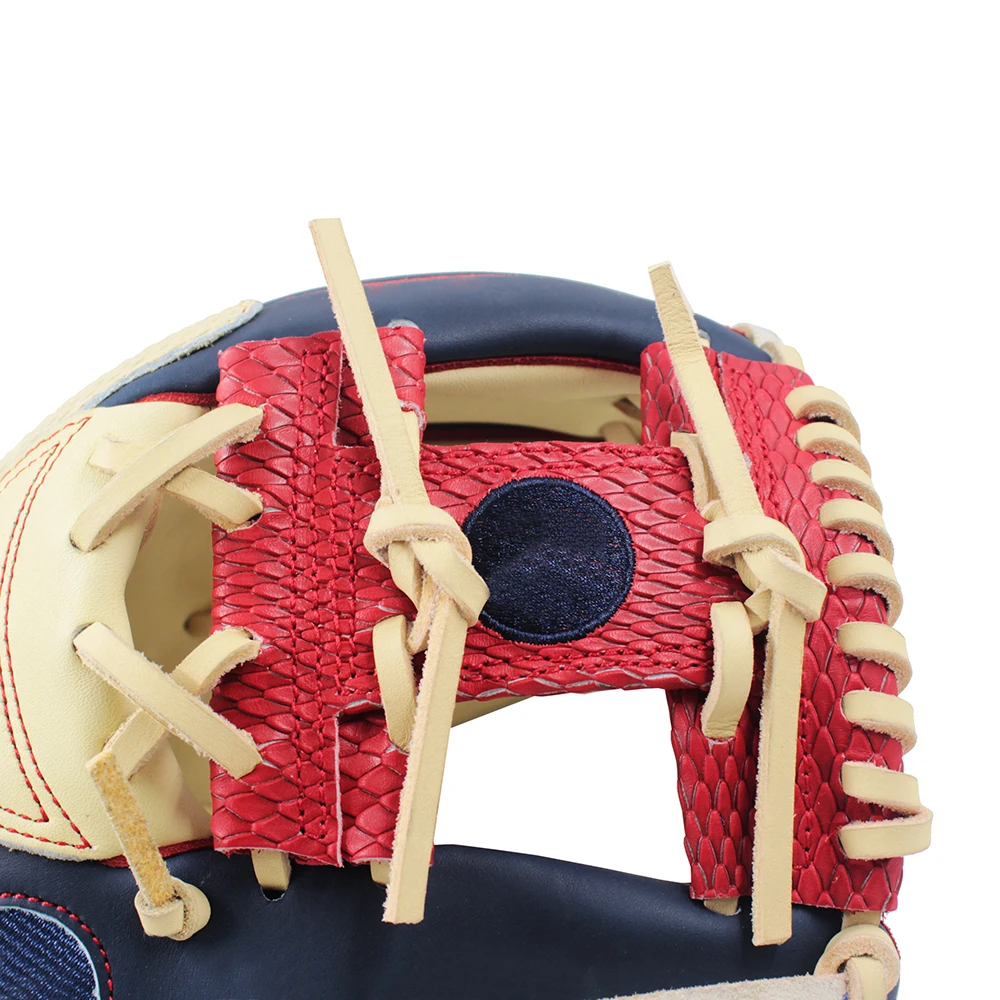 durable custom premium pro lux infield 11.5 inch professional i web college RHT kip baseball glove