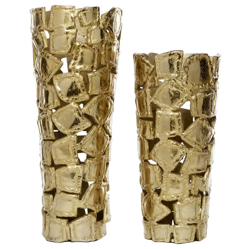 Custom Aluminium Flower Vase For Home And Wedding Decoration For Living Room Metal Tabletop Flower Vase Modern