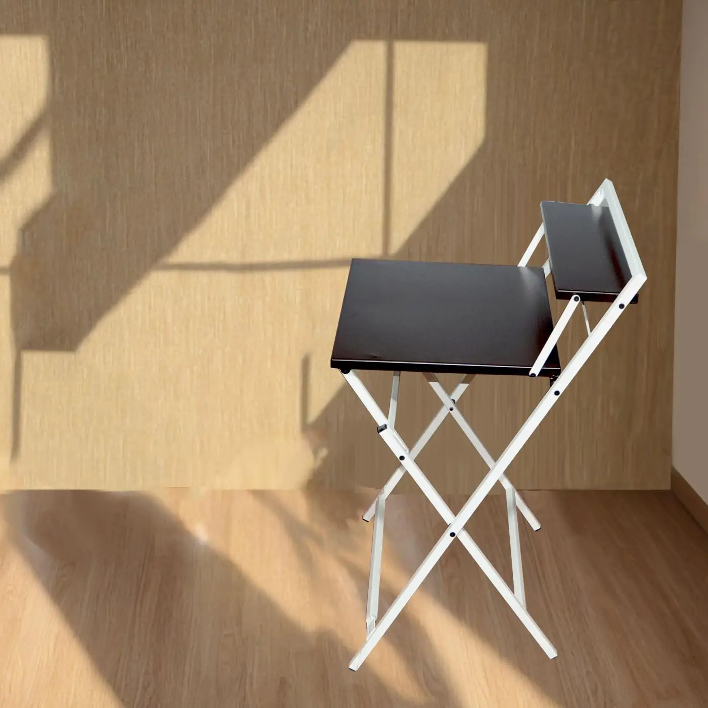 Modern Portable Laptop Desk Steel Folding Computer Table Study Working Table for Home Office Outdoor Use Foldable Shelf Design