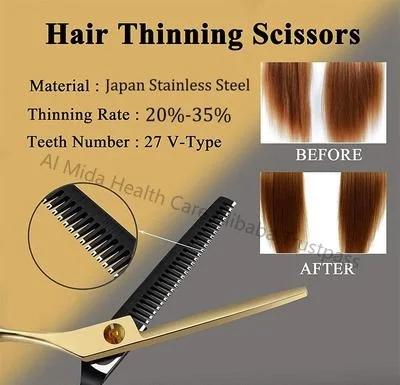 Hot al mida Barber 17.5cm Hairdressing Scissors Cutting Scissor Thinning Scissor Hair shear Hairdresser Tool