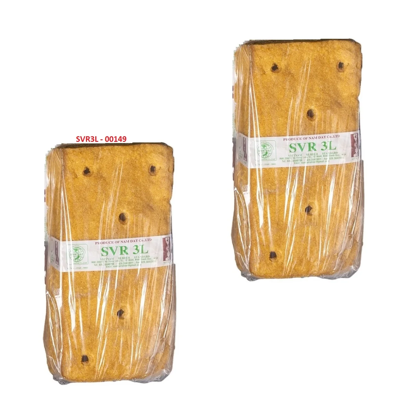 SVR3L - 00149 - Quality New SVR 3L (TSR 3L) Raw Yellow 330 mm Width Industrial Rubber Bands Vietnam Standard Natural Material