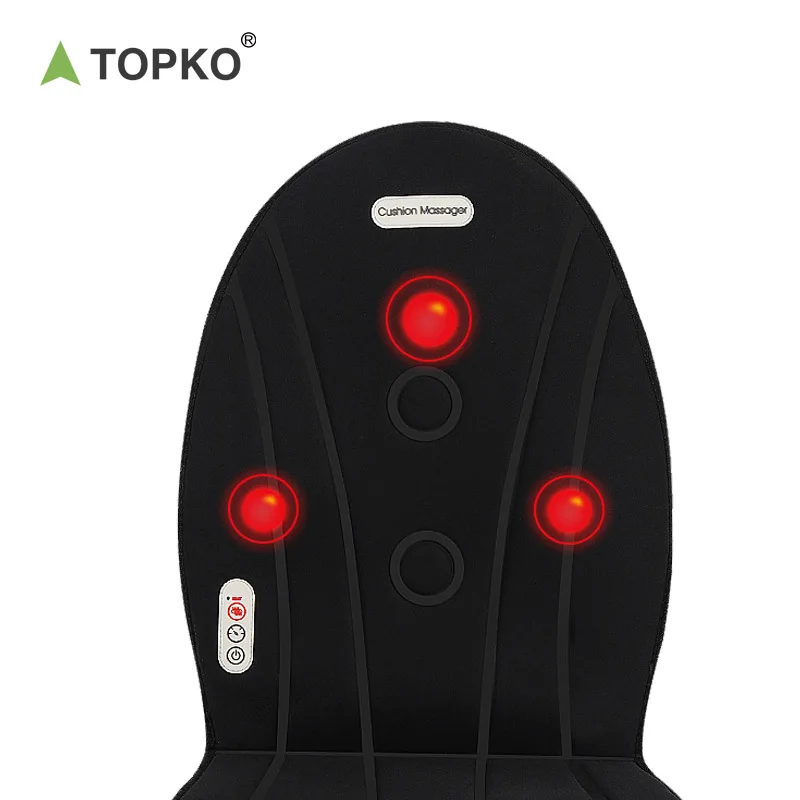 TOPKO Temperature Control Folding Breathable Heated Seat Cushion Pad for Camping Fishing Office Chair Heated Seat Cover
