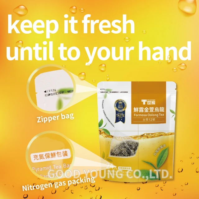 Amazon Pyramid Tea Bag 3g Whole Leaf Oolong Tea 24 Bags