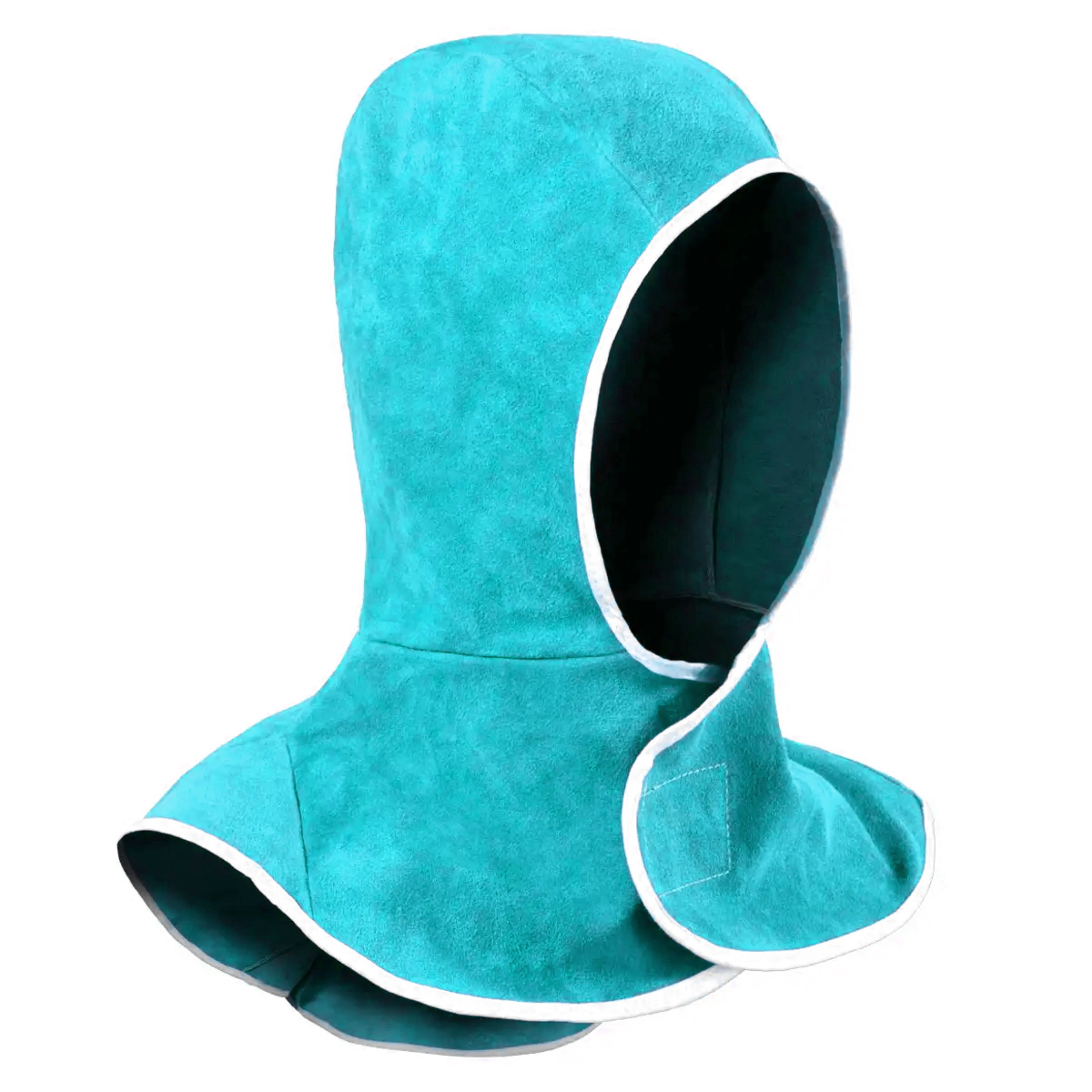 Flame Retardant Cow Leather Welder Hat Hood Protective Head Cover Cape for Safety Working Flame Retardant Protection