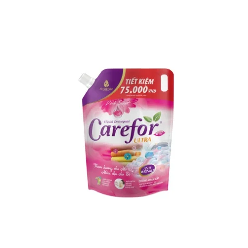 Laundry Liquid Detergent Rose Flower Fragrance Delicate Long - lasting Carefor Purple Liquid Detergent 2000ml Vietnam