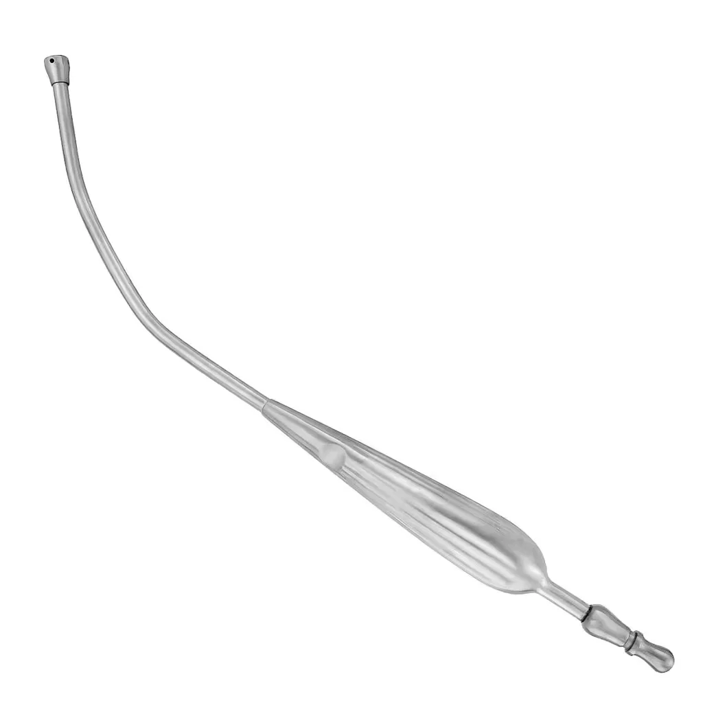 Hot Selling Yankauer Suction Tube 27cm Non Magnet Stainless Steel Vaccination and Puncture General Surgery Instrument
