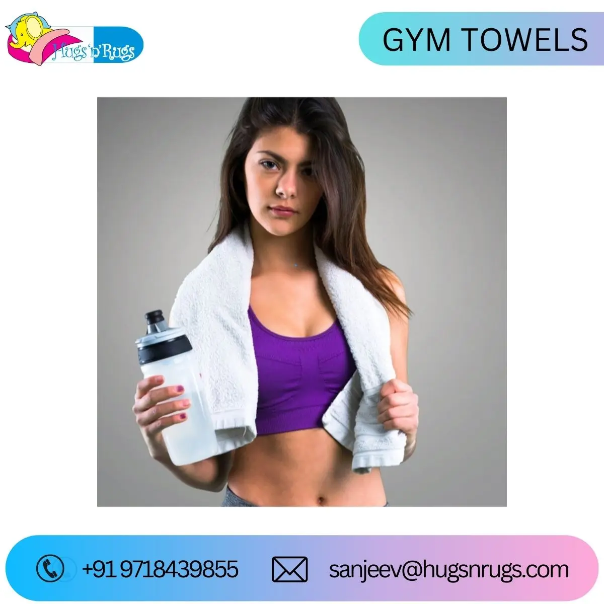 New Design 100% Cotton Best Quality Golf Hand Bath Towels from India 100% OEM Face Towel..