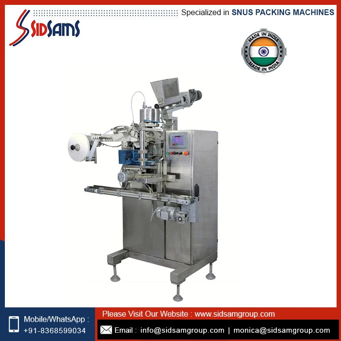 Best Quality Fully Automatic Snus  Filter Pouches Snus Packing Machine At Bulk Wholesale Price