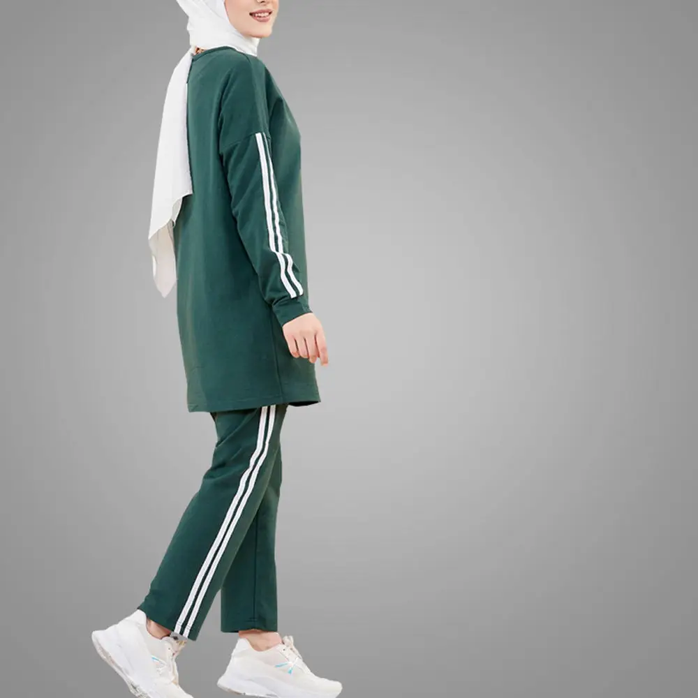 High Quality Soft Fabric Muslim Modest Full Cover Islamic Clothing Long Sleeve Tracksuit Hotsale