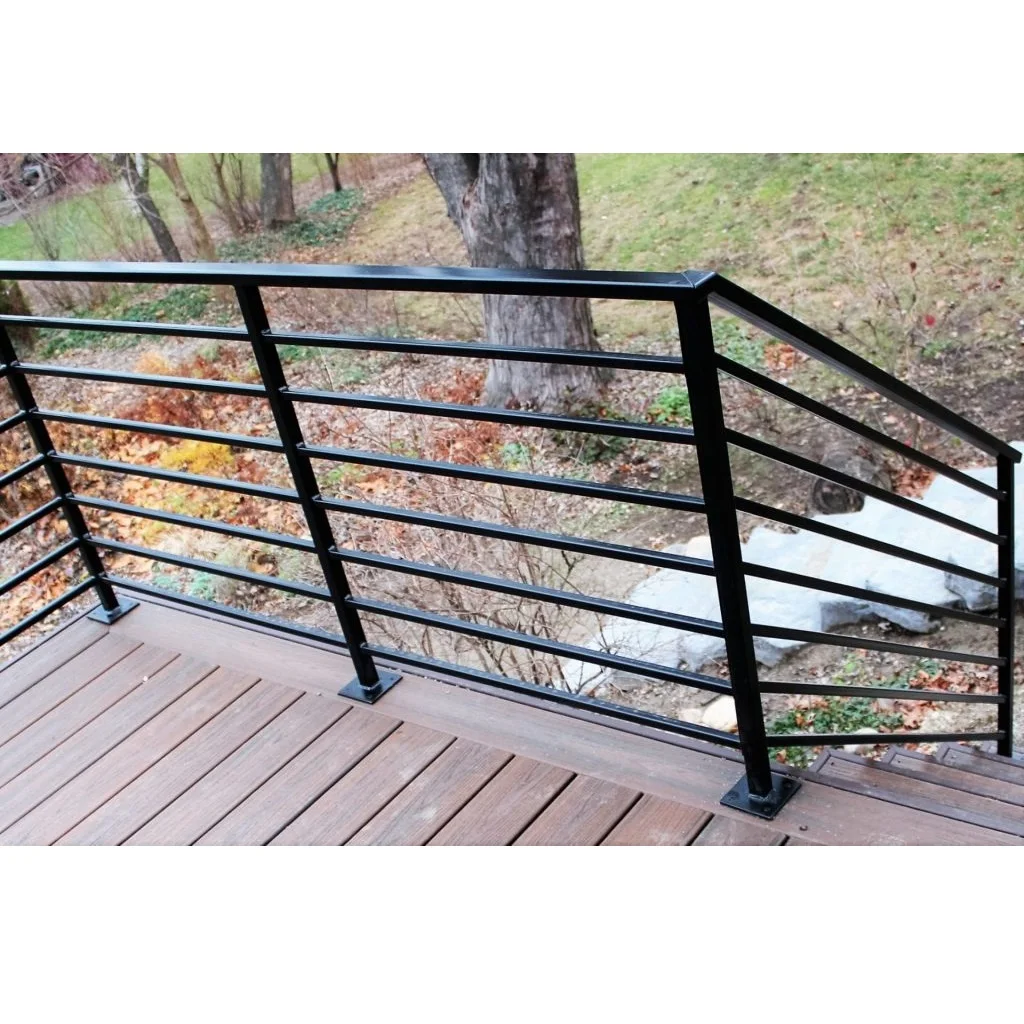 Outdoor Gi Metal Bridge Safety Guardrail Handrail  Balcony Balustrade Stair Railing