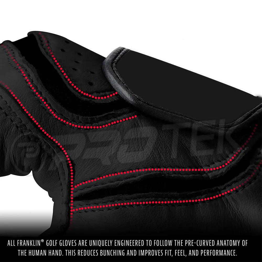 Top Selling Black Color leather golf gloves new fashion non-slip left-right handed grip wear flexible Golf Gloves