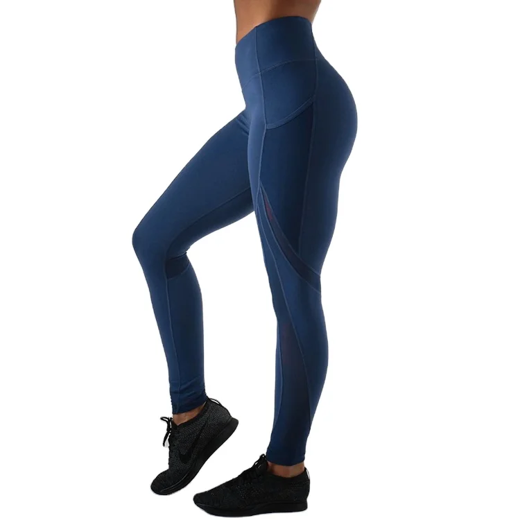 High Quality Black Fitness low Waisted Tights Sport Seamless Leggings For Women