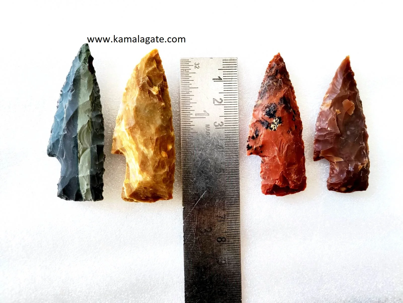 wholesale Indian Agate & Fancy Jasper 3 Inch Wholesale Agate Knife Arrowhead Knife hand knapped arrowheads