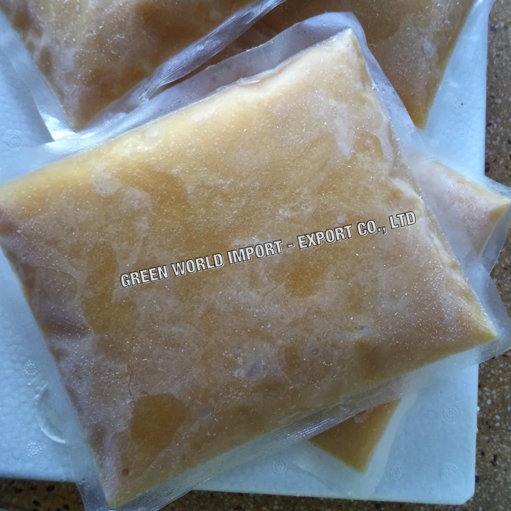 Top Seller Frozen Mango Passion Fruit Puree from Vietnam Wholesaler Premium Quality Sweet Flavor in Bulk Packaging