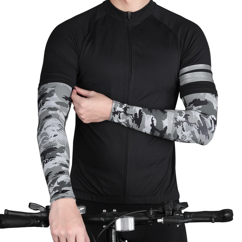 arm sleeves for men and women cycling running bicycle arm warmer with sublimation cycling riding arm warmer Uv cycling Riding Sl