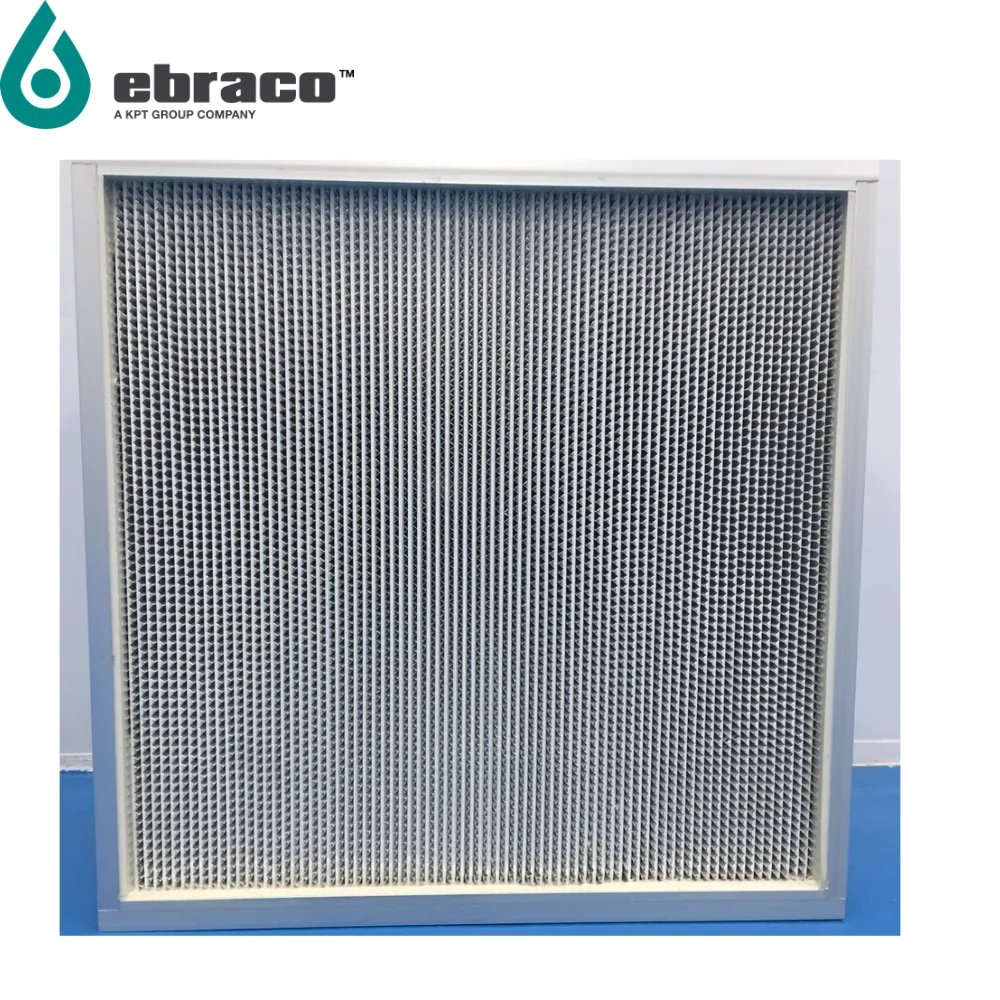 Wholesale Ebraco H13 99.95% Hepatec I Filter Aluminum Separator 610x610x150mm (24x24x6inch) for HVAC, AHU, Cleanroom