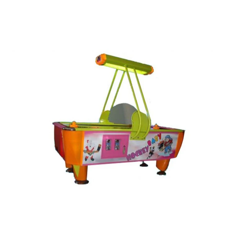 High Quality ! EU Type Colorful Lights Commercial Coin Machine Green Colour Small Air Hockey By Maxplay
