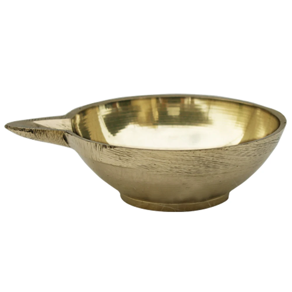 Handmade & Handcrafted Design Traditional Golden Brass Kuber Diya Shaped for Decorative Diwali decoration From india