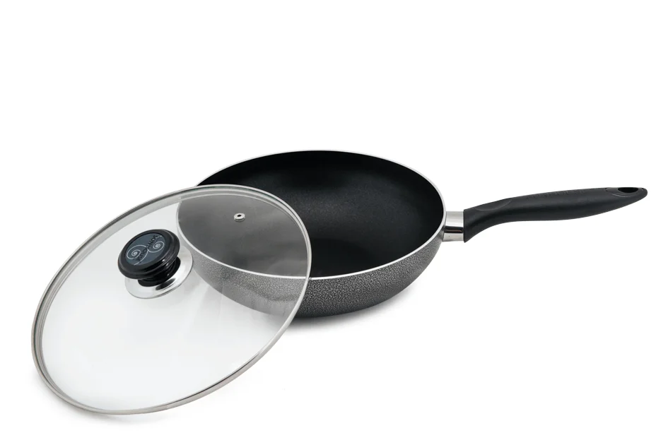 Hot Deal Cheap Price Customized Deep Fry Pan Modern Covered Non Stick Saute Pan Household Items