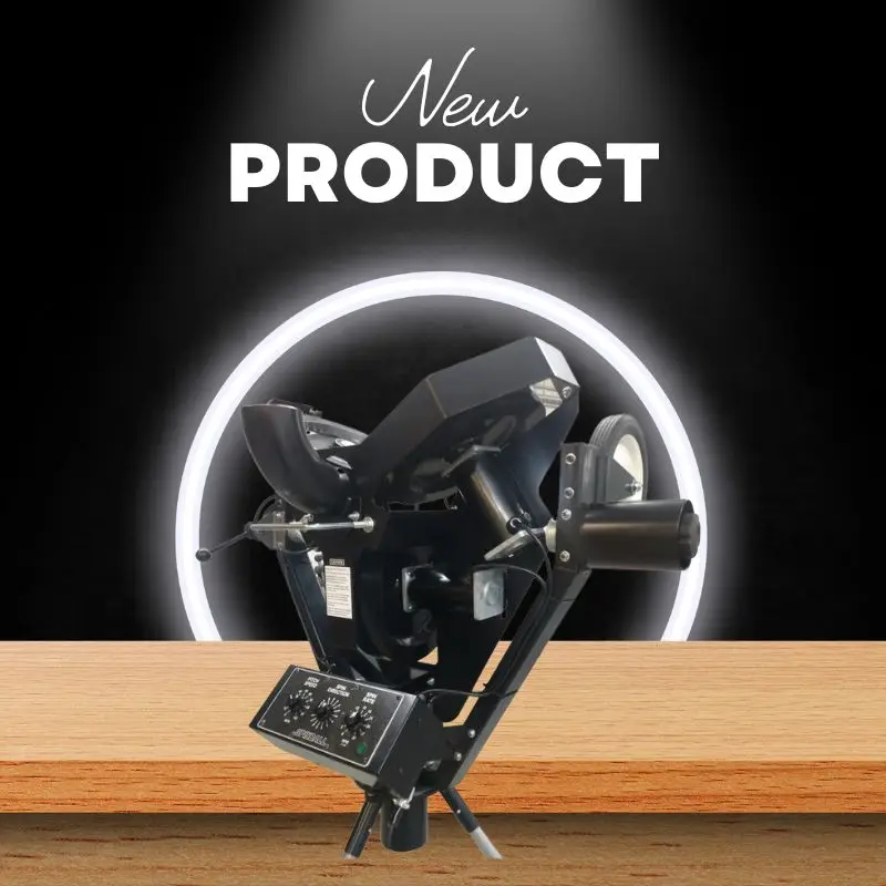 Spinball Wizard Sports Entertainment Baseball Training 3 Wheel Baseball Pitching Machine