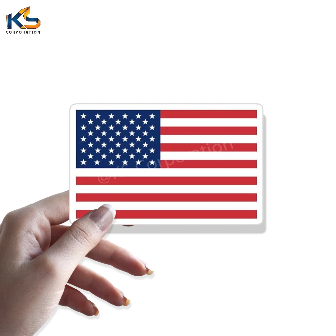 Custom Germany Flag Heart Shape Design Sticker Custom Outdoor Use Removable Reusable Vinyl Stickers