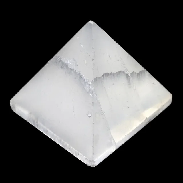 Beautiful Selenite Agate Pyramid Wholesale High Polished Natural Gemstone Crystal Pyramid Healing Pyramids For Decoration