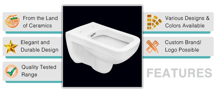 Assured Quality European W.C. Water Closet Toilet 370x350x525mm Ceramic Wholesale Supply for Professionals in Bathroom Hotel