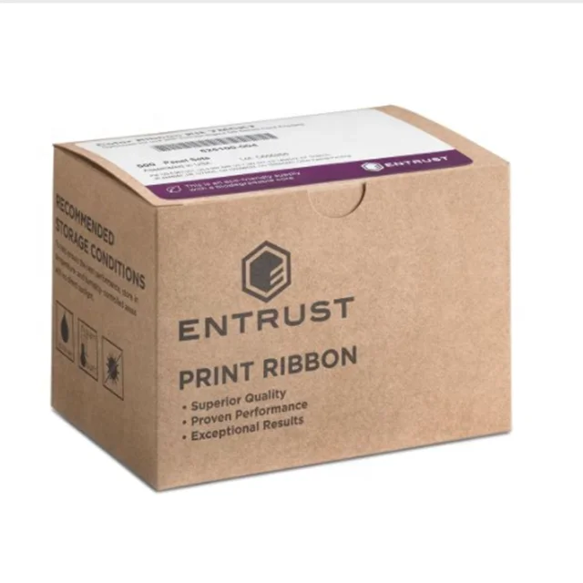 Card Printer Ribbon Datacard 525100-004 YMCKT Ribbon For Entrust DS1 and DS2 ID card printers