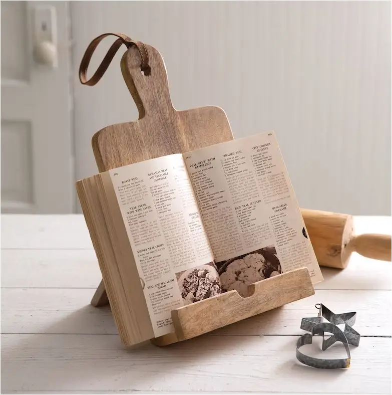Handmade Wood Book Stand Wholesale Magazine Reading Desk Portable Study for Home Hotel Restaurant Office School Table Ware 2023