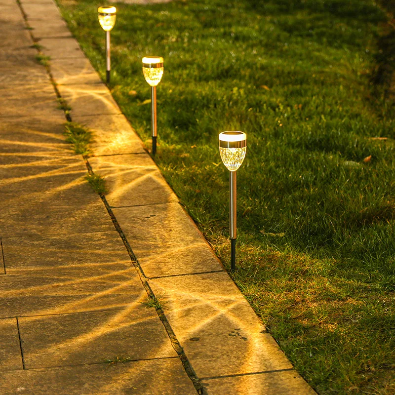 Solar LED Garden Decoration Lawn Lamp Waterproof Outdoor Lighting for Path Yard Villa Gazebo Landscape Buried Lights Outdoor Use
