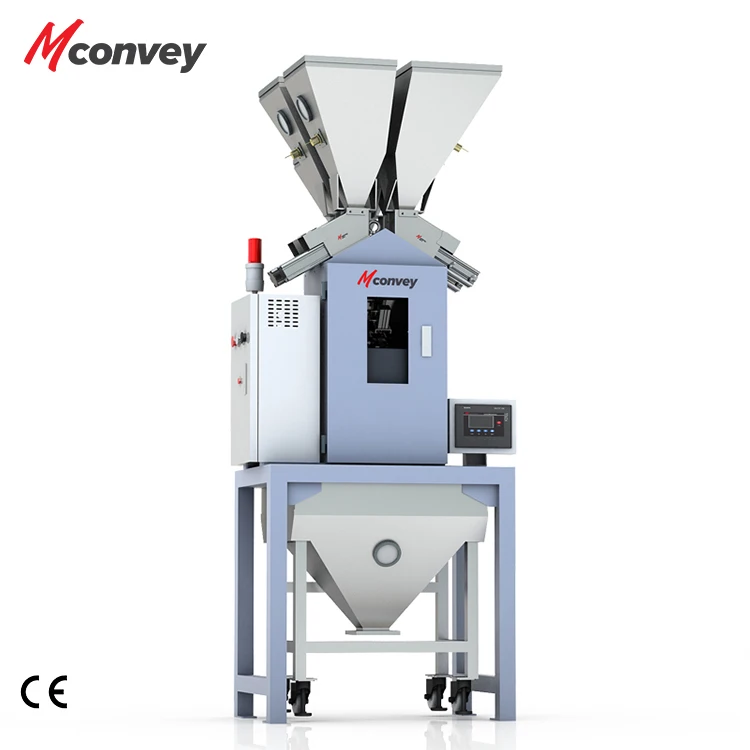 Automatic Component Gravimetric doser plastic pellet blender plastic granules masterbatch mixer color mixing machine
