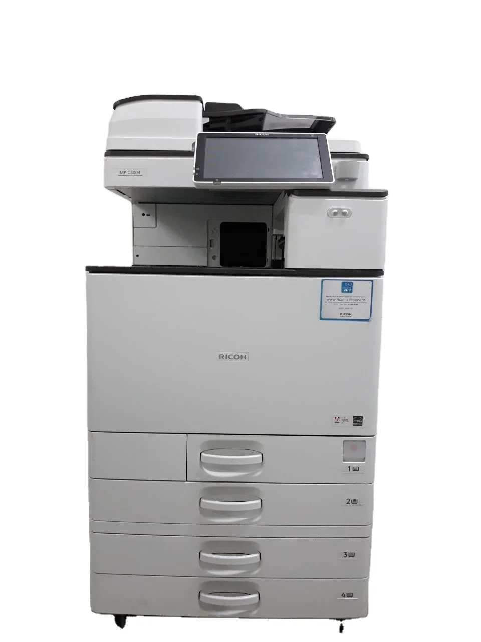USED HIGH QUALITY MULTIFUNCTIONAL RICOH MPC 3004 WITH COPIER, PRINTER AND SCANNER SUITABLE FOR HOME AND OFFICE USE